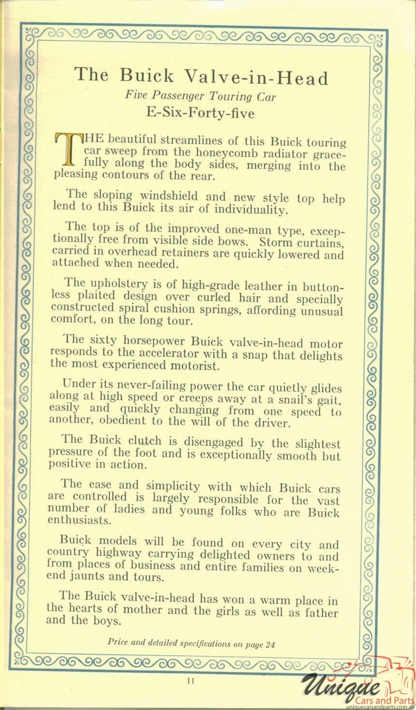 1918 Buick Brochure Page 12
